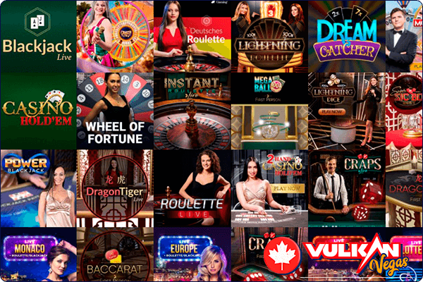 Image of the appearance of the Live Casino category