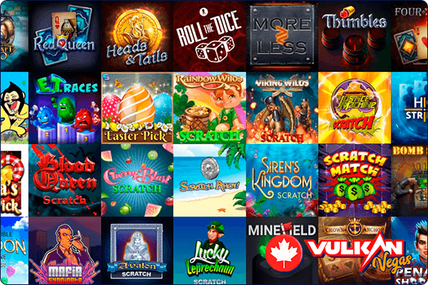 An image of the Insta Games category on the Vulkan Vegas website