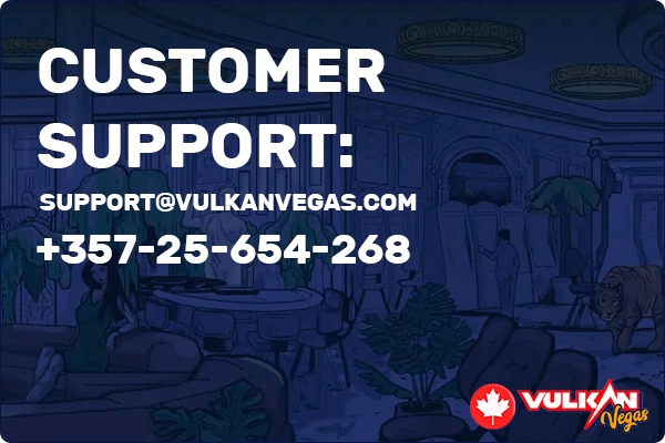 Assistance clientèle de Vulkan Vegas Casino avec numéro de contact