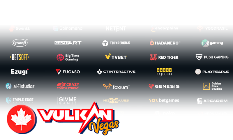 Software providers on Vulcan Vegas casino Canada