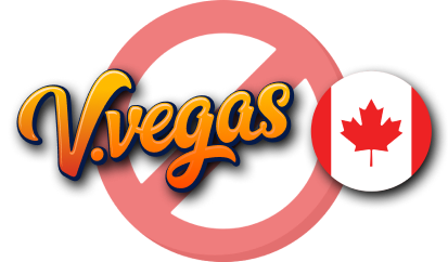 Le logo de vulkan vegas avec une icône d'arrêt derrière lui.