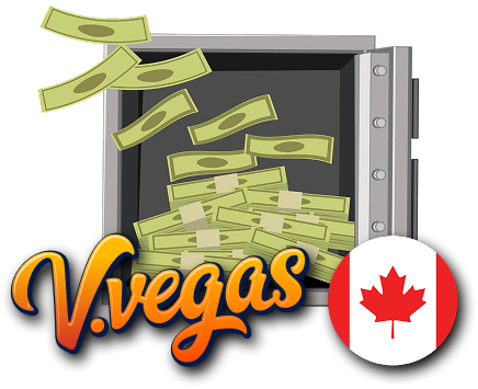 Open safe with jewels and money and underneath the vulkan ve logo