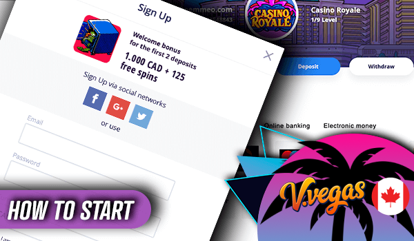 Quick start gambling at Vulcan Vegas Casino