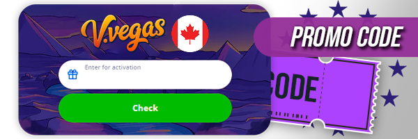 Entering vulkan vegas promo code form