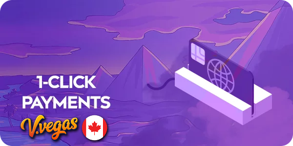 Le logo vulkan vegas et le terminal de paiement par carte instantanée