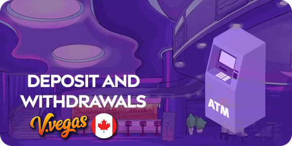 Distributeur automatique de billets pour retirer ou déposer de l'argent au vulkan vegas
